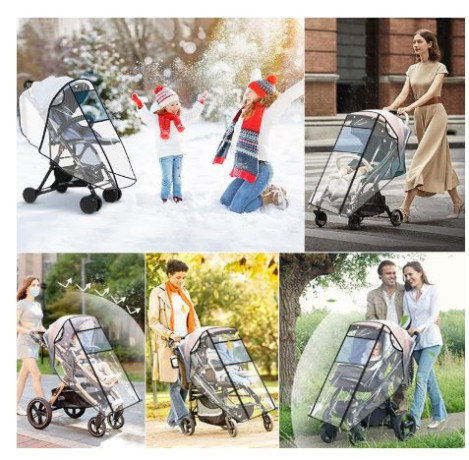 rain-cover-for-stroller-weather-shield-windproof-with-insect-net-waterproof-dust-shield-protect-from-rain-snow-baby-big-0