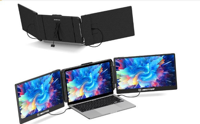 maxfree-s2-laptop-screen-extender-14-inch-fhd-1080p-ips-portable-monitor-with-built-in-stand-and-speakers-hdmitype-c-plug-and-play-display-big-1