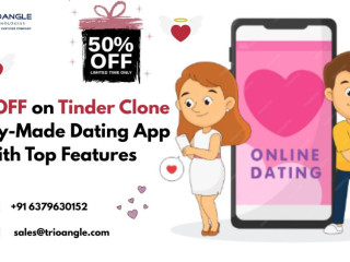 50% OFF on Tinder Clone | Ready-Made Dating App with Top Features